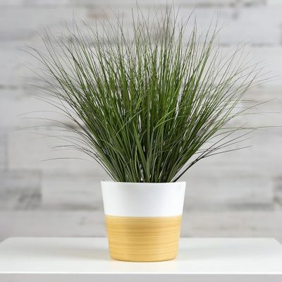 17.3" Fake Plants Artificial Wheat Grass Greenery Plastic Plants Fake Grass Artificial