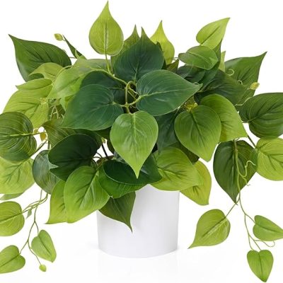 Realistic Small Fake Plants, Fake Plants with Pothos
