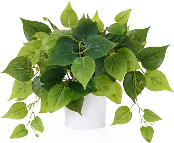 Realistic Small Fake Plants, Fake Plants with Pothos