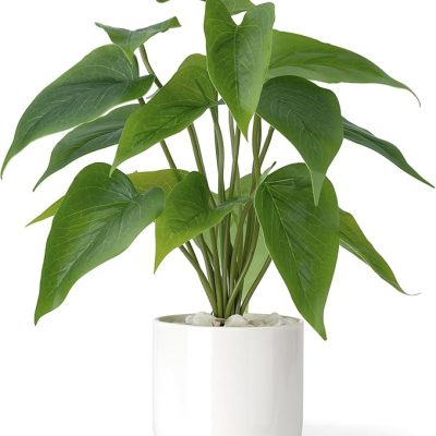 11" Potted Artificial Plants for Home Decor Indoor