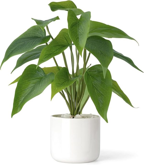 11" Potted Artificial Plants for Home Decor Indoor